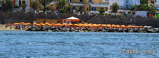 La spiaggia del convento a Casamicciola Terme